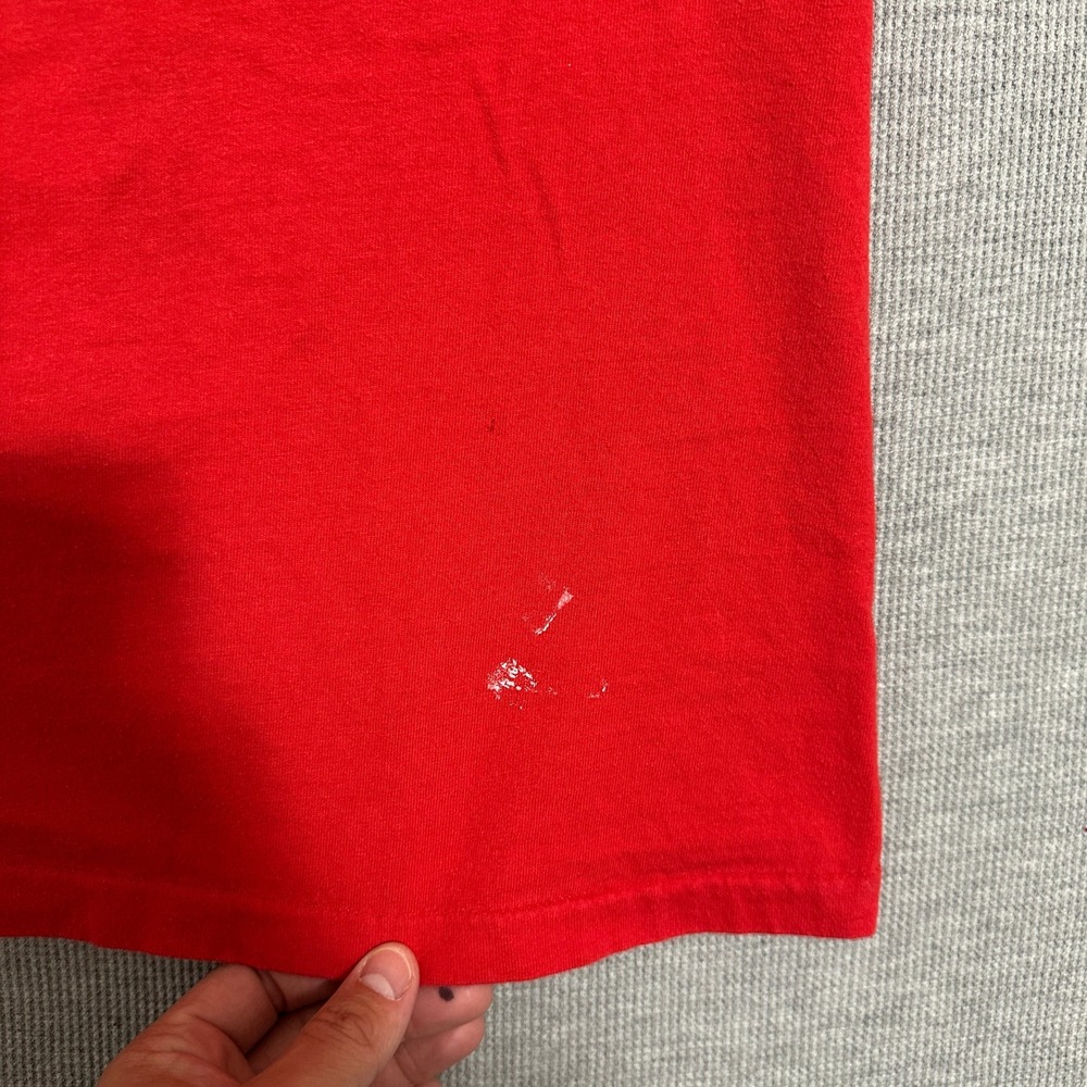 Vintage Hanes Beefy-T Methods West Pocket Graphic T-Shirt Red Size Large - Picture 7 of 9